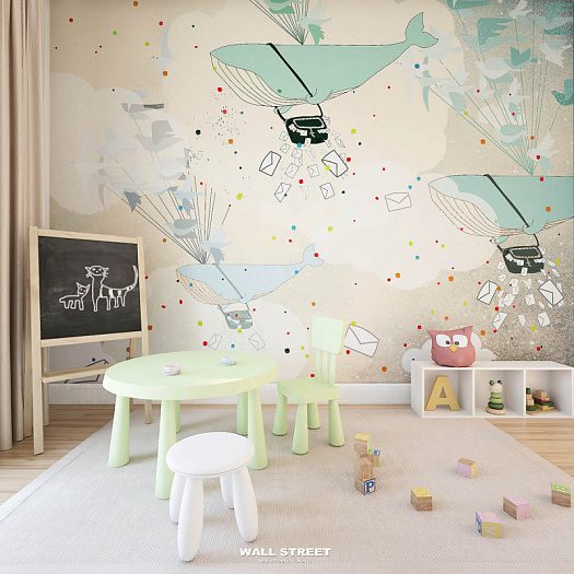 Фотообои в интерьере артикул Felicita 1, СЧАСТЬЕ / FELICITA, Wall street